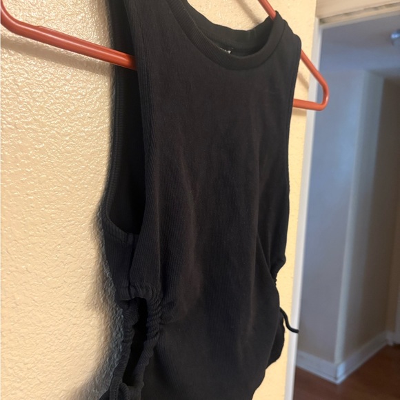 Zara Black Sleeveless Top w/ Side Ties Size M - Picture 4 of 4